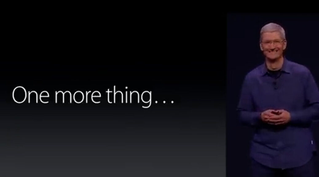 Tim Cook about to announce Watch