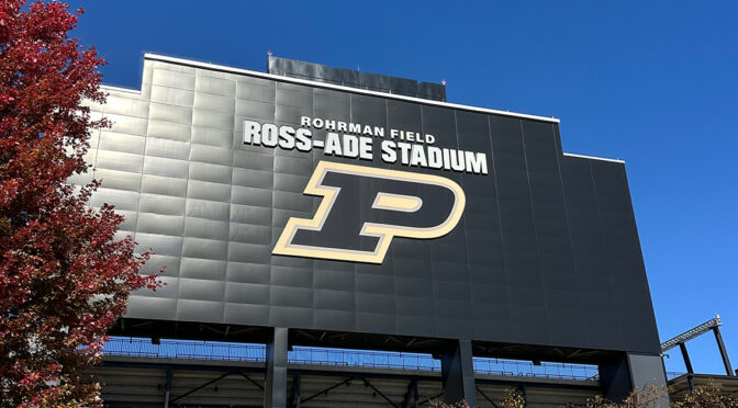 Entrance to Purdue University's football stadium.