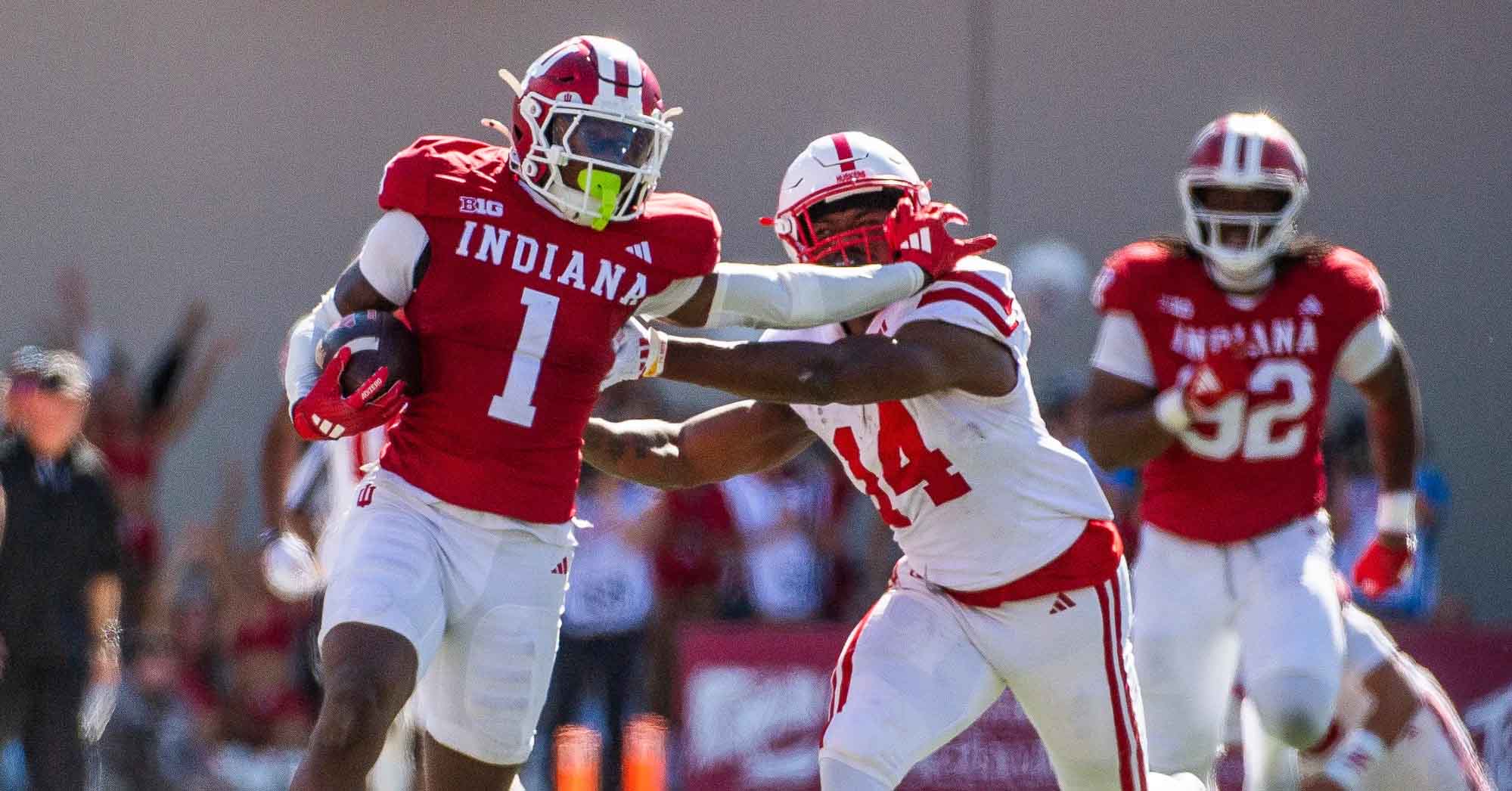 Shawn Asbury II makes an interception in a crucial game against Nebraska.