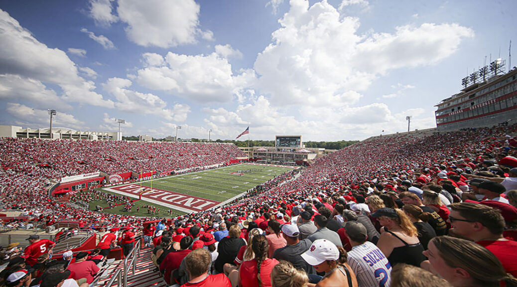 BLOOMINGTON, IN - September 02, 2023 - fb during the game between the Ohio State Buckeyes and the Indiana Hoosiers at Memorial Stadium in Bloomington, IN. Photo By Maddi Sponsel/Indiana Athletics