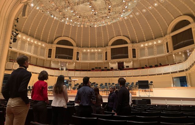 Students touring the Chicago Symphony Orchestra
